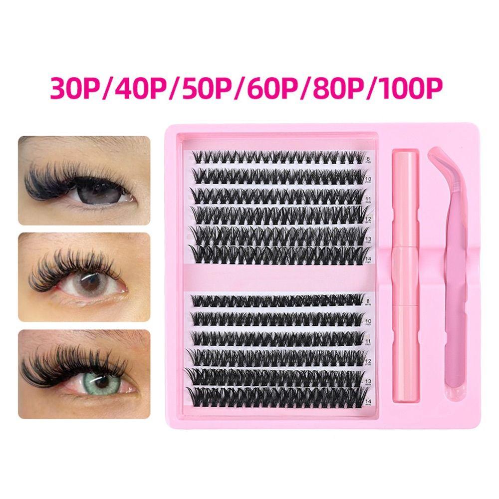 12 Rows Bond and Seal 3D Faux Mink Lash Wispy Style Fake Eyelash False Eyelashes  Eye Lash Extension