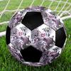 Soccer Ball Colorful Machine Stitched PVC Size 5 Team Training Competition Ready Durable High-Bounce Cool Sports Gift