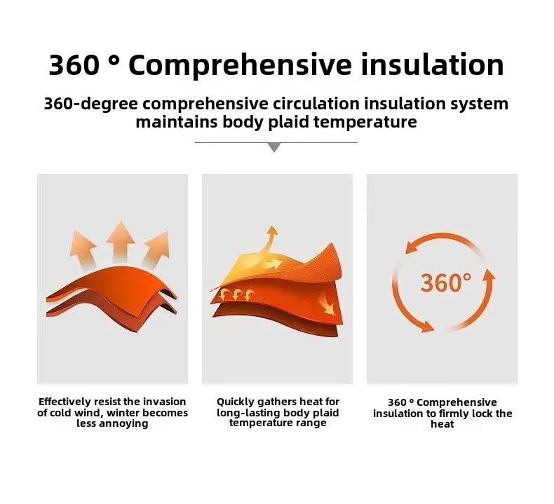 Unisex Stand Collar Thick Cotton Puffer Jacket - Winter Warm