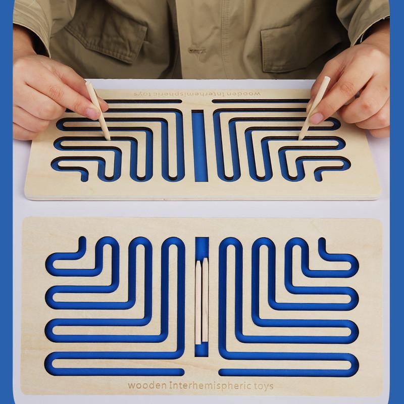 Kids Brain Training Wooden Toy For Full Brain Thinking And Enhancement Attention