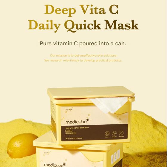 Medicube Deep Vita C Daily Quick Mask 350ml (30 Sheets)  (3 Options)