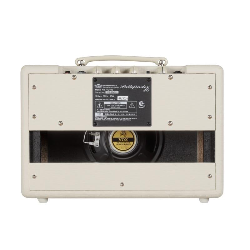 VOX Pathfinder 10 Compact Guitar Amplifier CB Headphones ELISE tuTune Tuner 5m Cable Set (Cream Brown) PF-10 + KHP-001 + Clip-on +