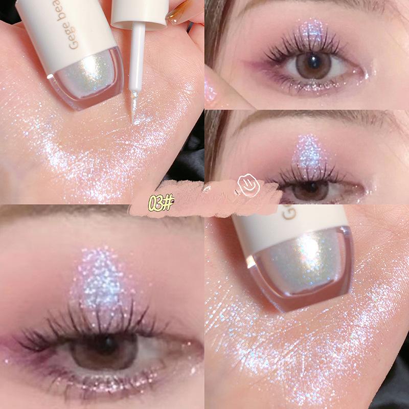 Flüssiger Lidschatten Perlglanz Pailletten Glitzer grenzüberschreitende Make-up Kosmetik