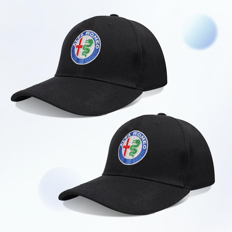 2024 New Car Hat Alfa Romeo Hat F1 Racing Baseball Hat Outdoor Men's and Women's Sunscreen Duck Tongue Sun Hat Alfa Romeo Logo