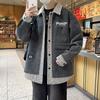 Mens Small Fragrance Style Shirt Jacket Loose Casual Fashion Coat