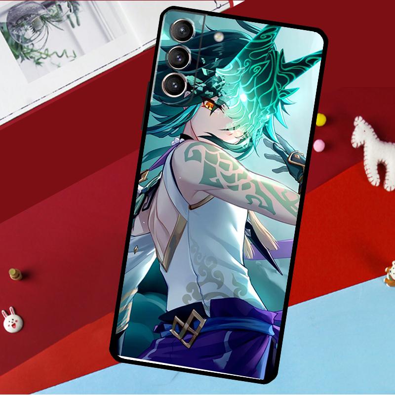 Genshin Impact Xiao Funda For Samsung Galaxy S26 S25 S24 S22 S23 Ultra Plus S20 S21 FE S9 S10 S25 FE Phone Case