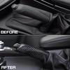 Handbremsabdeckung Umweltfreundlich Rutschfest Kohlefaser Auto Griff Bremsabdeckung Zierleiste für E36 E46 E90 E92 F30 F32 F80 F82