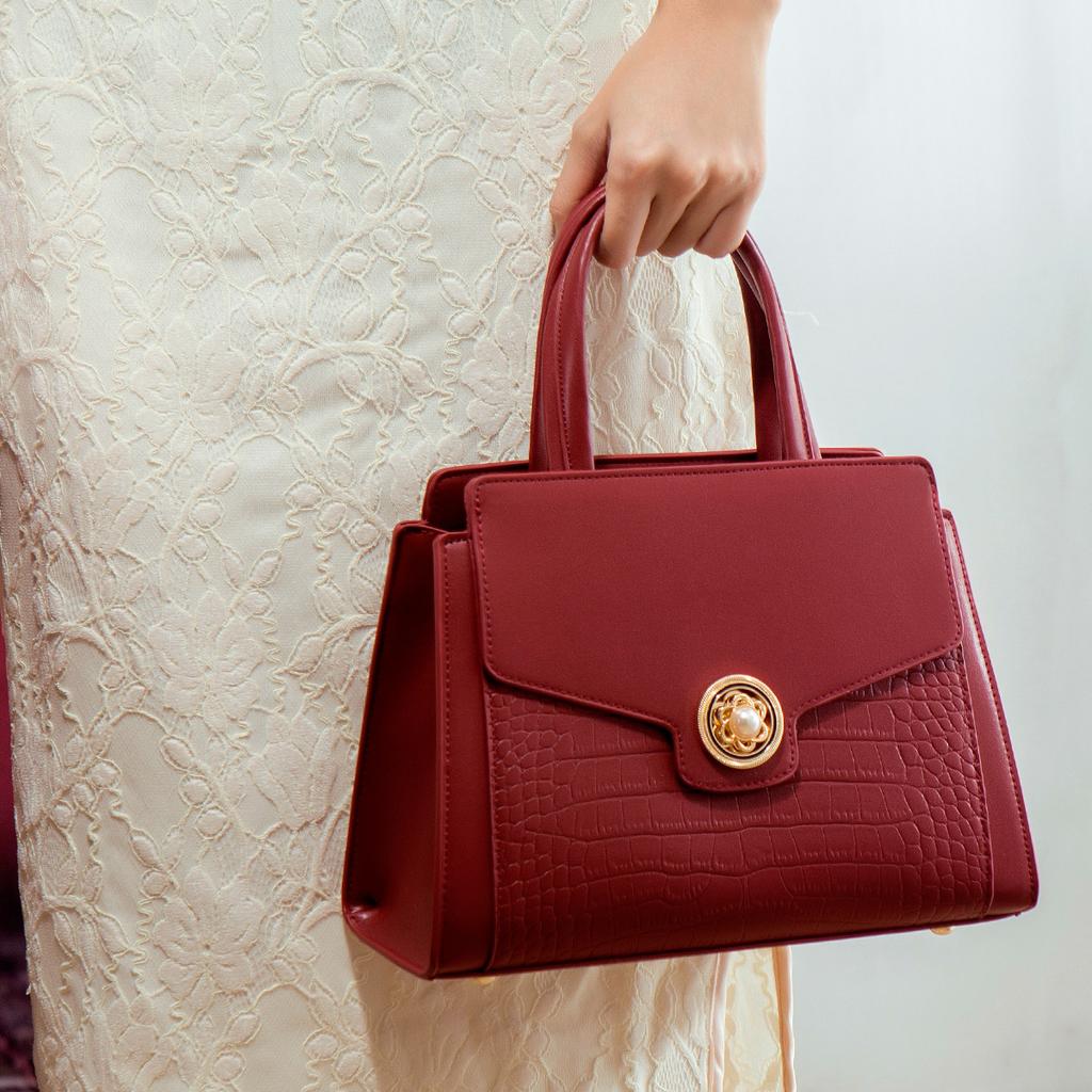 Red wedding bag for women 2024 new fashion elegant mother bag crossbody bag for middle-aged ladies mother-in-law handbag