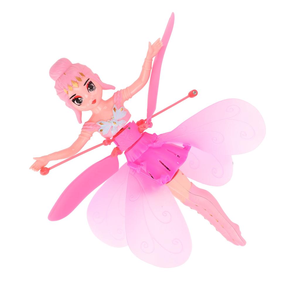 Flying Girls Toys Intelligent Induction Automatic Power Off Protection Flying Dolls for Beginner Kids Pink