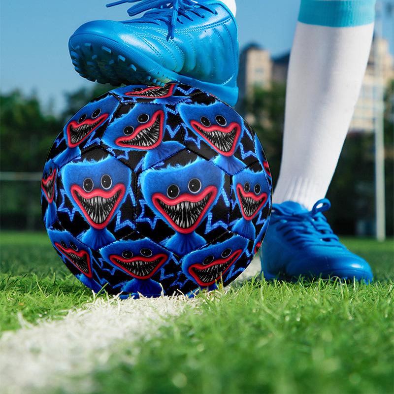 Huggy Wuggy Print Size 5 Soccer Ball, PU Wear Resistant Football for Match Training and Daily Practice, Birthday Gift for Soccer Fans