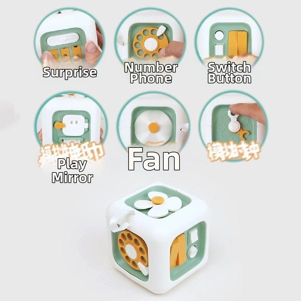 Creative Montessori Educational Toys 6 IN 1 Early Education Activity Cube  Infant Toy