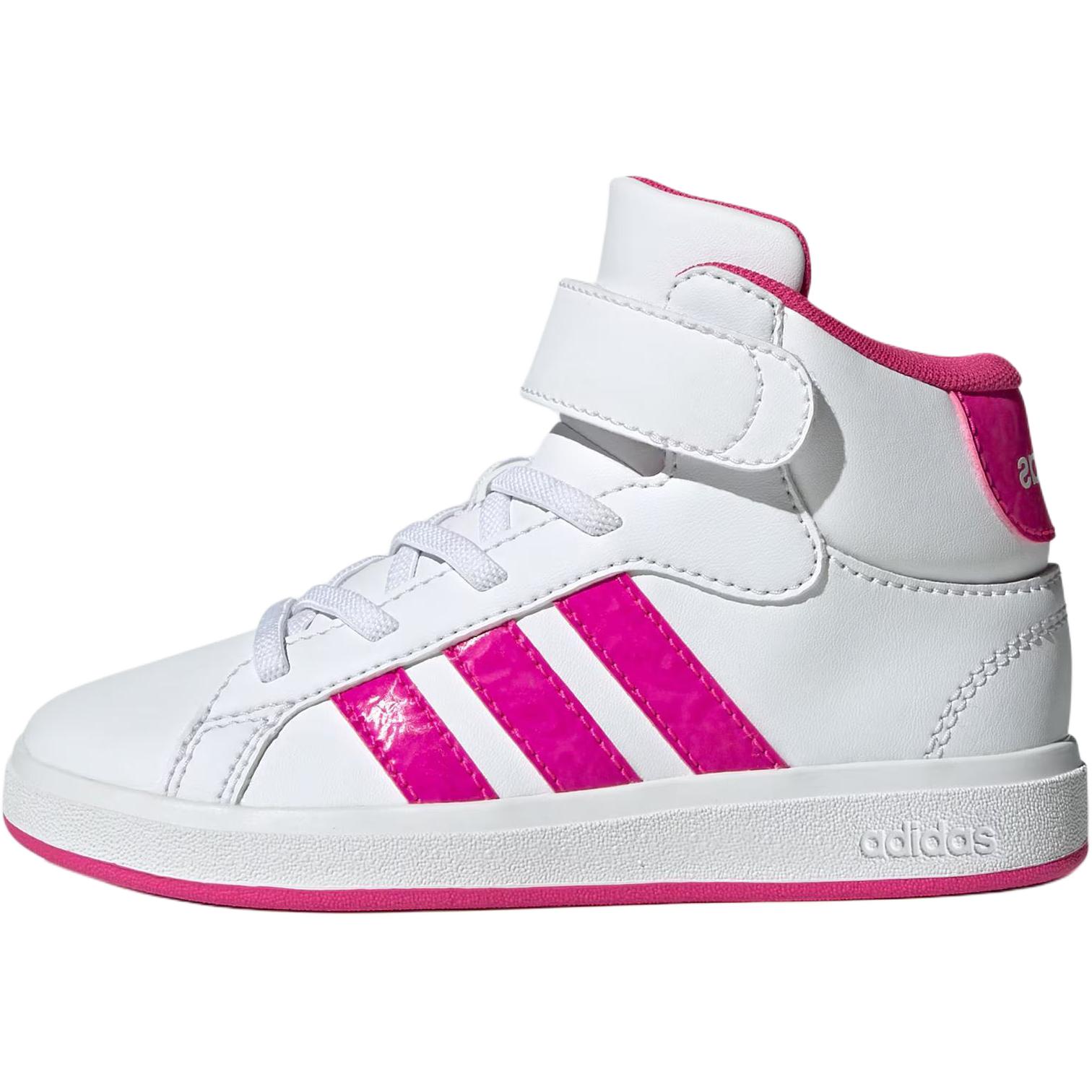 

New Adidas GRAND COURT Mid top Kids Skateboarding Shoes White JR0806 31.5