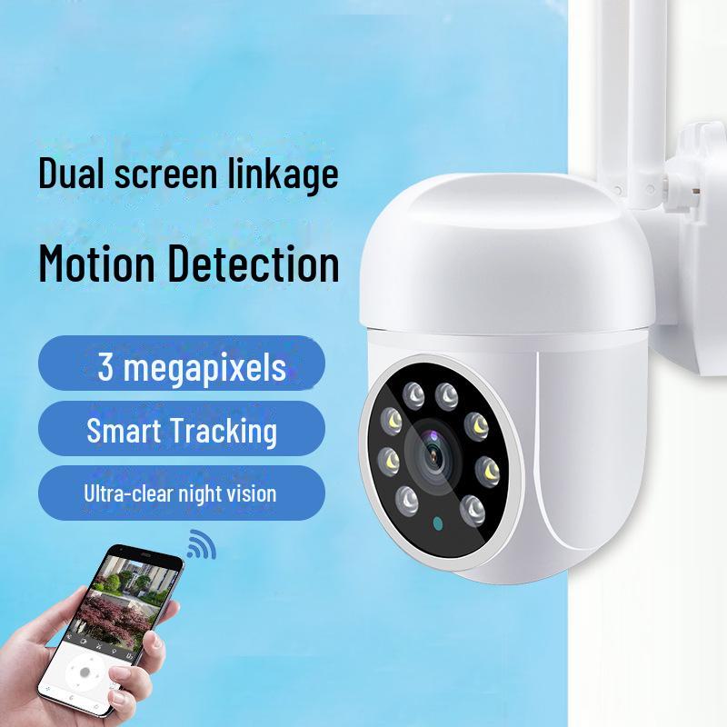 

360° HD Panoramic Night Vision Outdoor Wireless Camera with Mobile Remote Access dome camera + 128G memory card