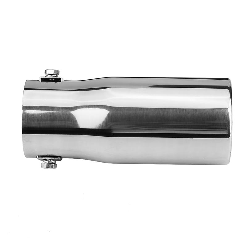 Car Modification Stainless Steel Exhaust Muffler Pipe Rear Tailpipe End Throat Flat