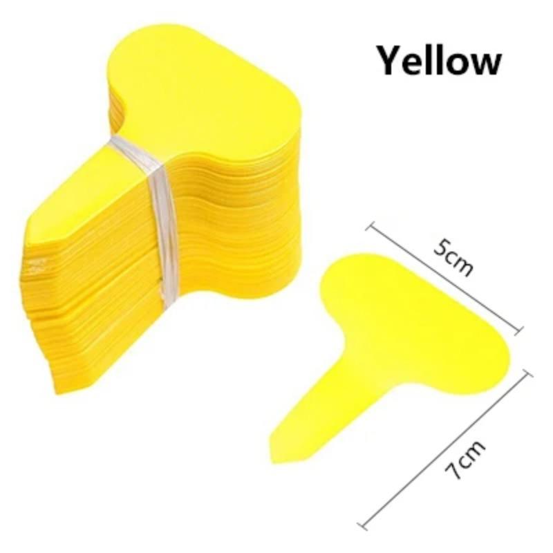 100pcs Garden Labels Plant Classification Sorting Sign Tag Ticket Plastic Writing Plate Board Plug In Card Colorful