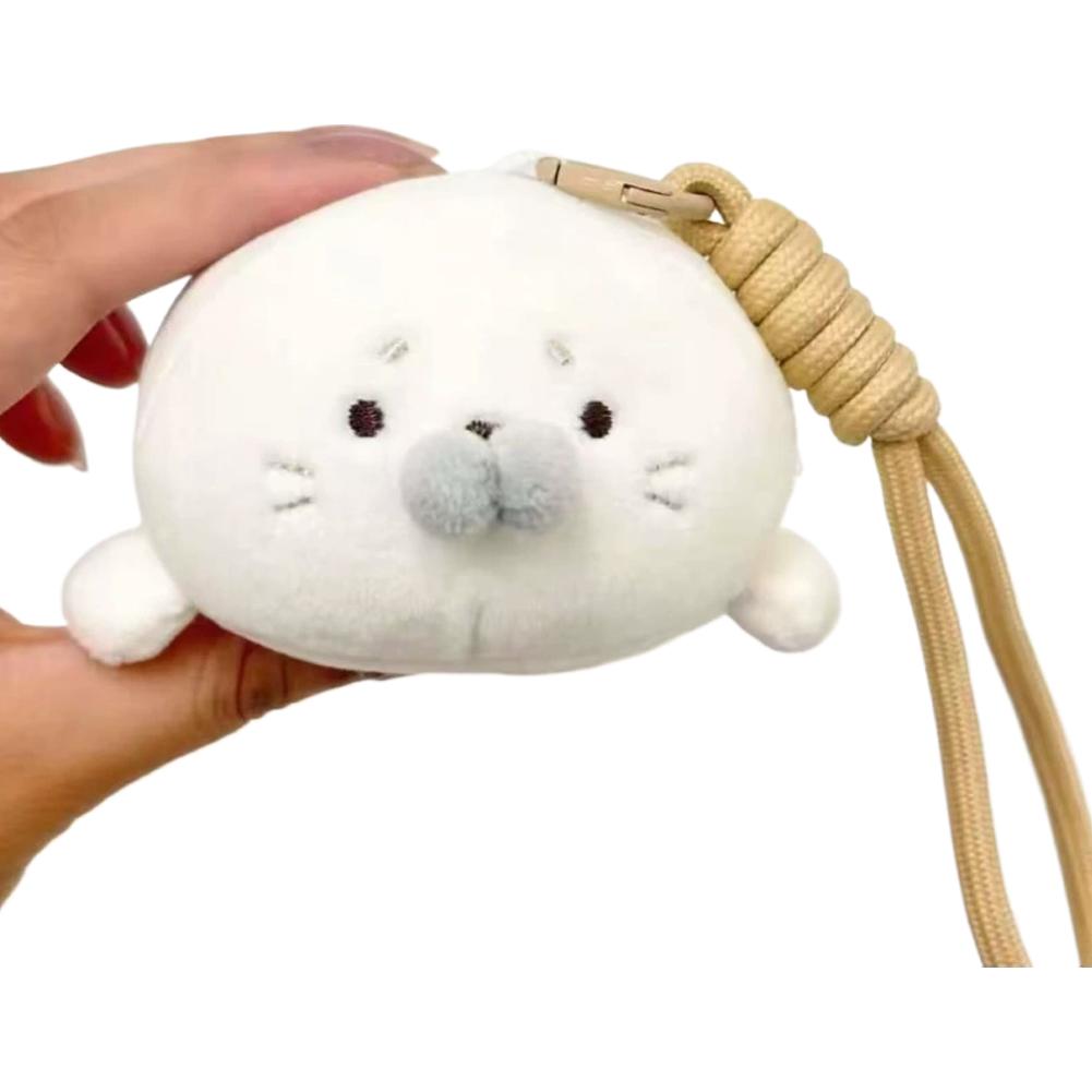 

Kawaii Sakura Seal Plush Keychain Cute Sea Dog Stuffed Doll Keyring Bag Pendant Toast Seal Plushie Hanging Decor Kids Gift