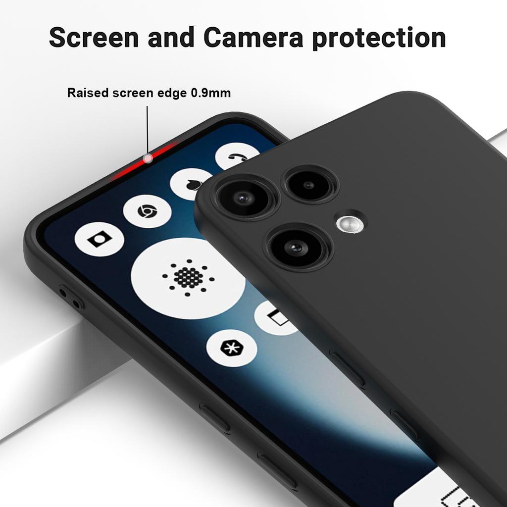 For Nothing Phone (3a) Lite 5G Liquid Silicone Case Phone Back Cover with Hand Strap