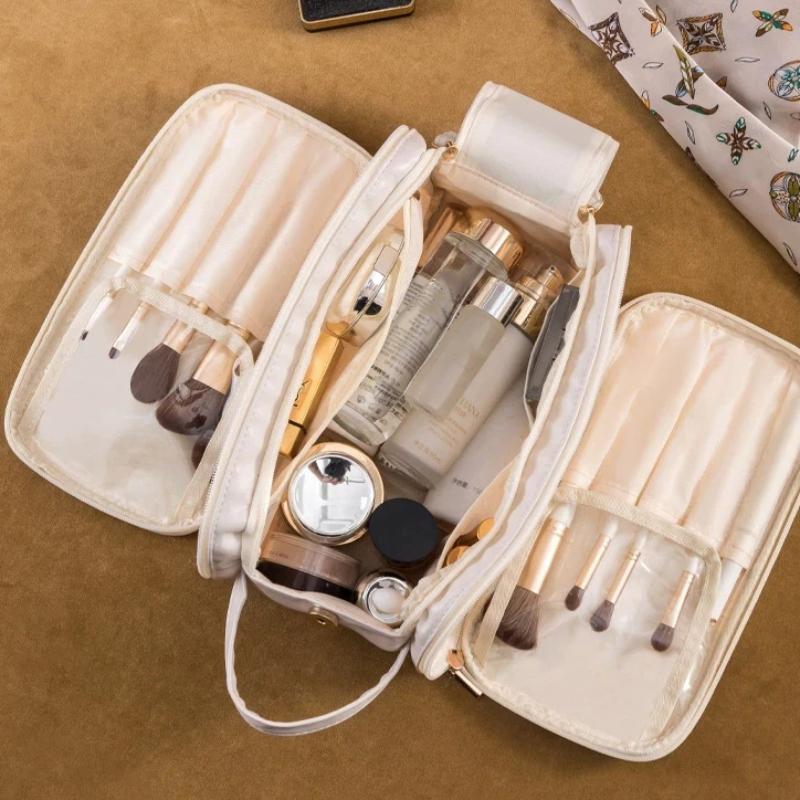 Travel Makeup Organizer Bag Large Capacity Multipurpose Storage Pouch for Cosmetics Personal Toiletries Outdoor Use