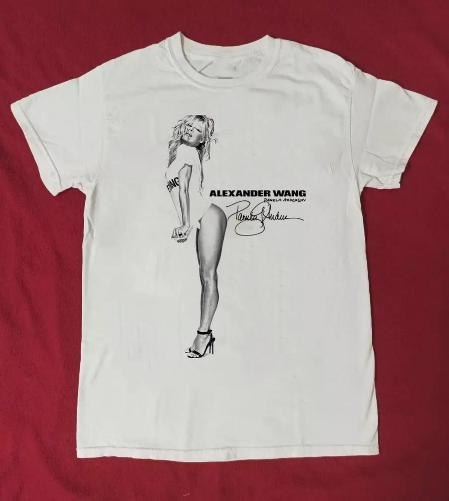 PAMELA ANDERSON SIGNATURE Белая Хлопковая Футболка Полного Размера S-5XL Унисекс M