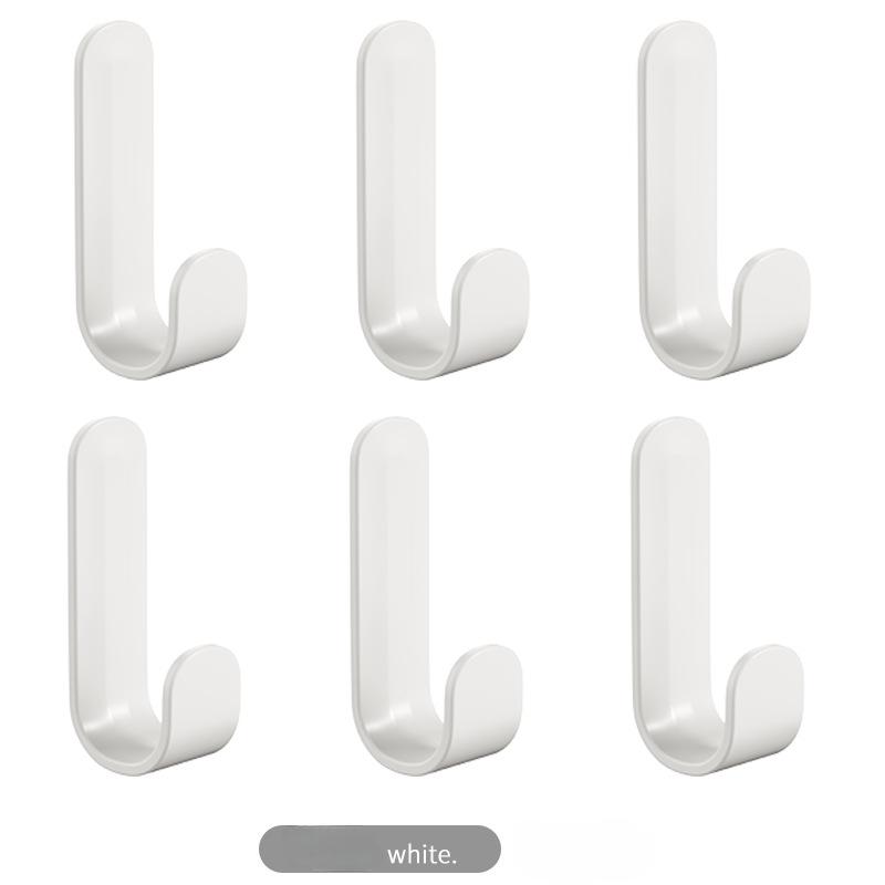 Simple Wall-mounted J-shaped Hooks Household Storage Gods!