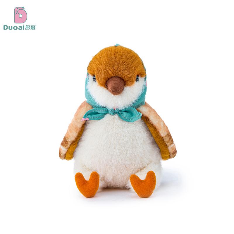 Mignon Peluche d'Oiseau Faite à la Main Jouet Doux Dessin Animé Inséparable Calopsitte Moineau Ornement de Bureau Décoration de Maison Cadeau de Noël Poupée Souvenir 15cm