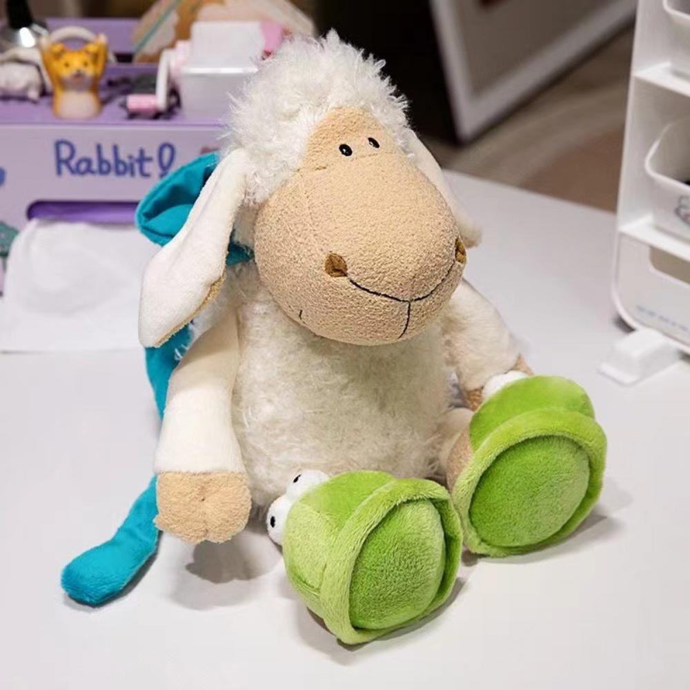 Кукла-ягненок Кукла-сонная овца Плюшевая игрушка Милая тряпичная кукла 25cm — фото 7