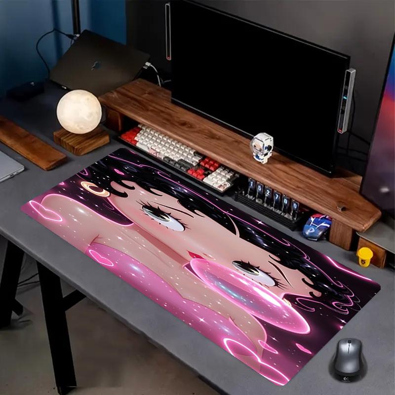 Sexy Doll Print Mouse Pad, Anti‑Slip Desktop Keyboard Mat, for PC Laptop Gaming Working Daily Use, Cool Festival Surprise Gift