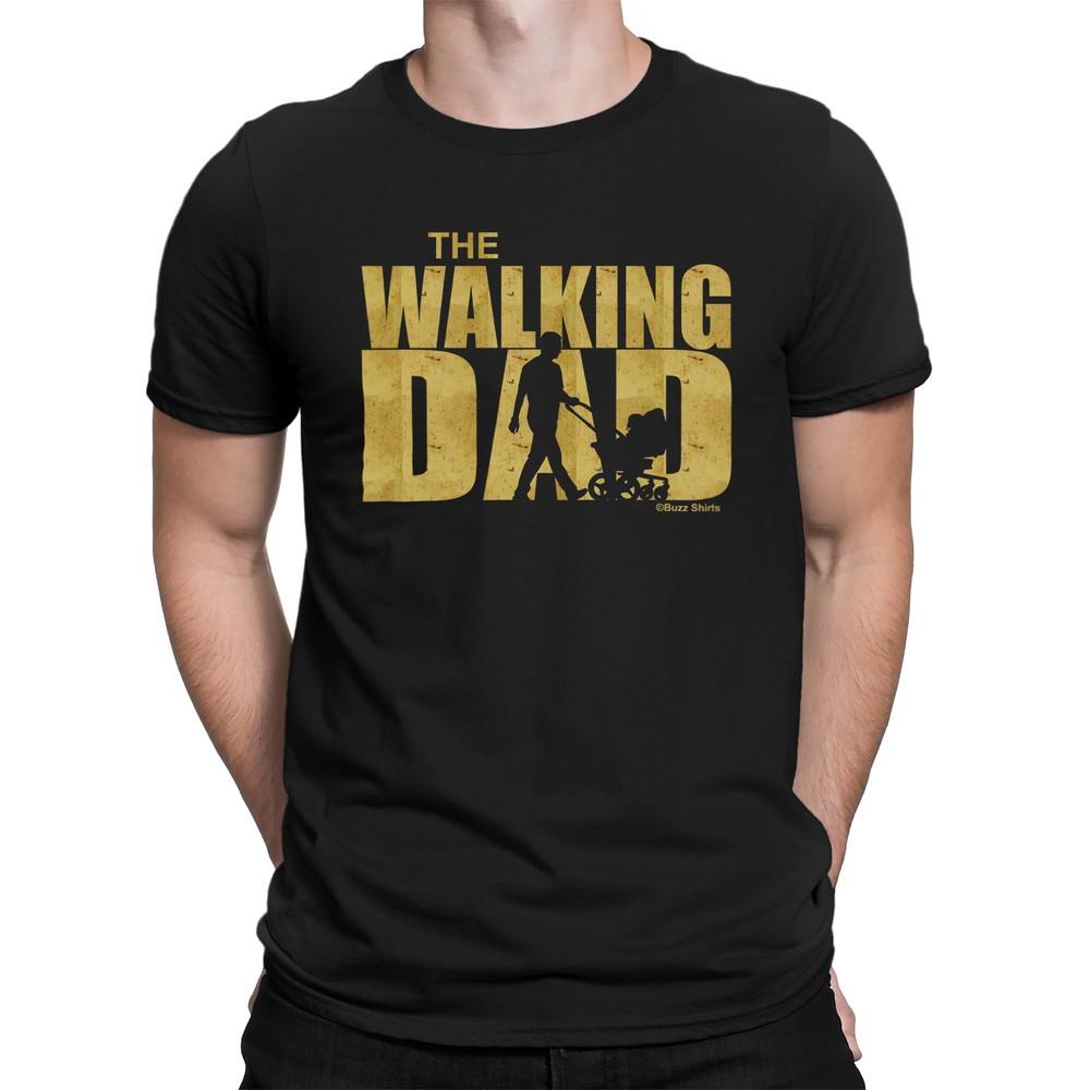 The WALKING DAD Mens Funny  T-Shirt Christmas Birthday Daddy Baby Gift