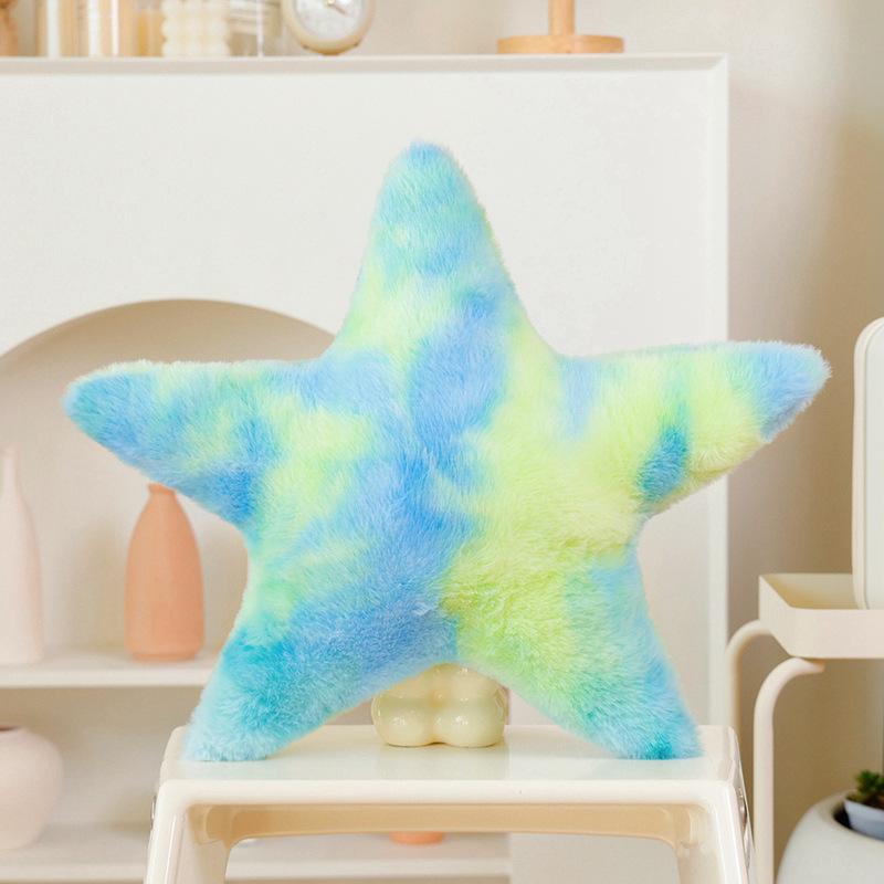 Cartoon Colorful Love Pentagram Throw Pillow Plush Toy Ball Doll Home Sofa Pillow Cushion Rag Doll