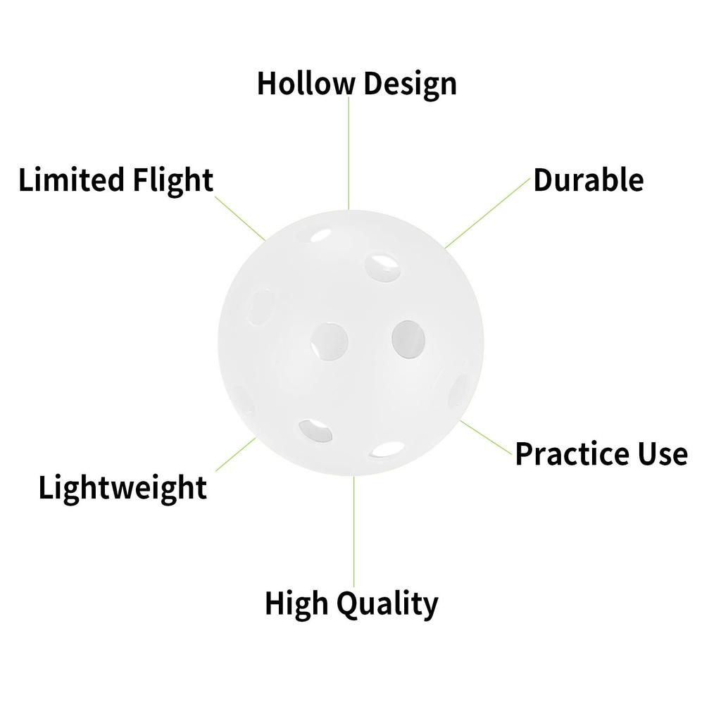 28-pack 40 mm ihåliga golfövningsbollar - Plast svingtränare för driving range/hem/utomhus