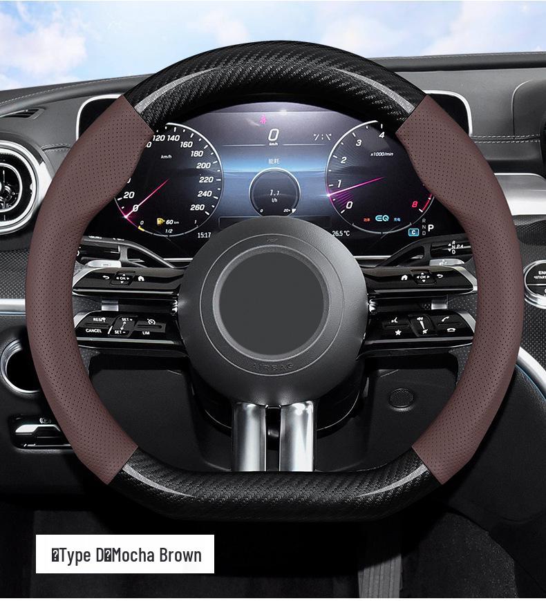 Compatible Steering Wheel Cover for 2025-26 Hongqi Models: HS5, HS7, H5, EMQ5, H9, H6, HS3 PHEV