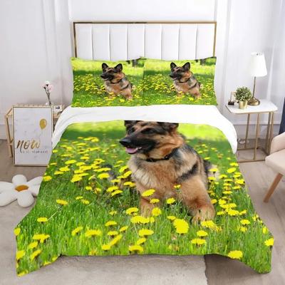 3D Poultry Animal Queen Bedding Set 200X200 ,Print Farmhouse Style, Chicken, Duck,Rabbit,Dog Bed Linen 2 People Duvt Cover Sets