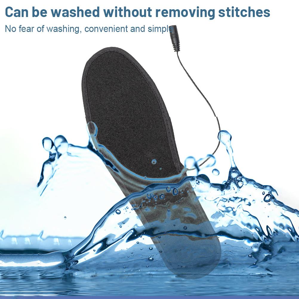 Elektriska Värmesulor USB Värme Vinter Fotvärmare Storlek 39 44 för Män Kvinnor Skidåkning Isfiske Vandring Arbete
