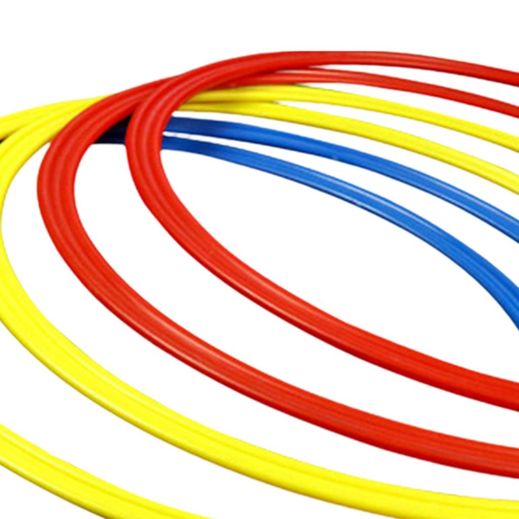 12 Agility Training Rings As And Coordination for Fast Footwork. Made of Wear-resistant PVC.