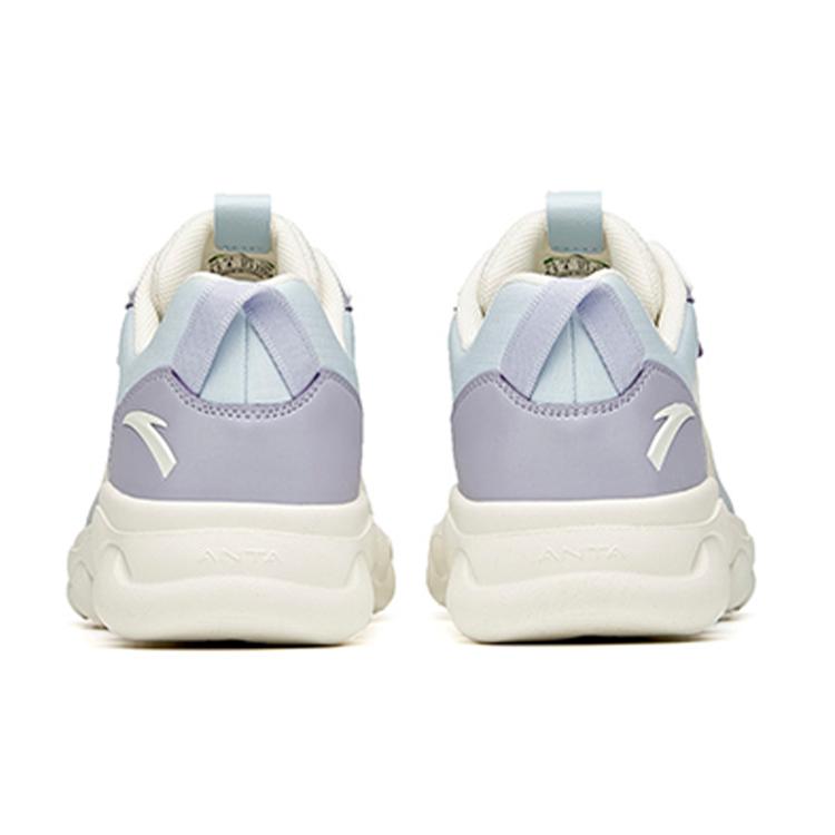 New Anta Running Collection Low Top Running Shoes Women's White Purple Blue Mesh 922115535-5