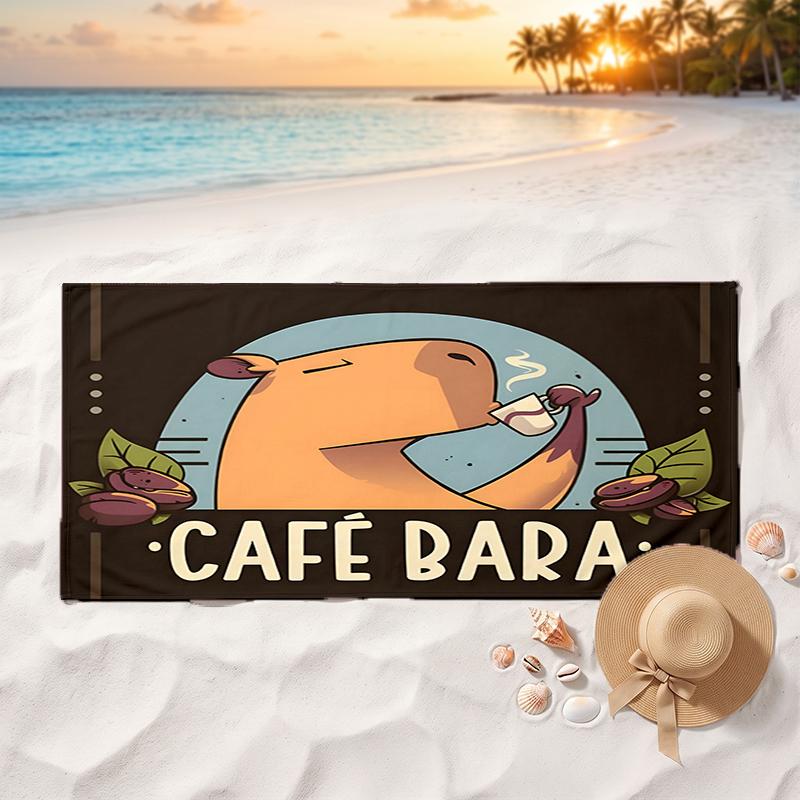 Capybara Soft and comfortable beach towel perfect for vacations and poolside use an ideal gift for summer holidays