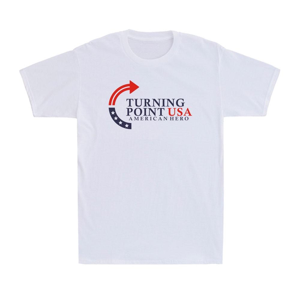 Charlie Turning Point USA American Hero Meme Quote Novelty Men s T-Shirt S