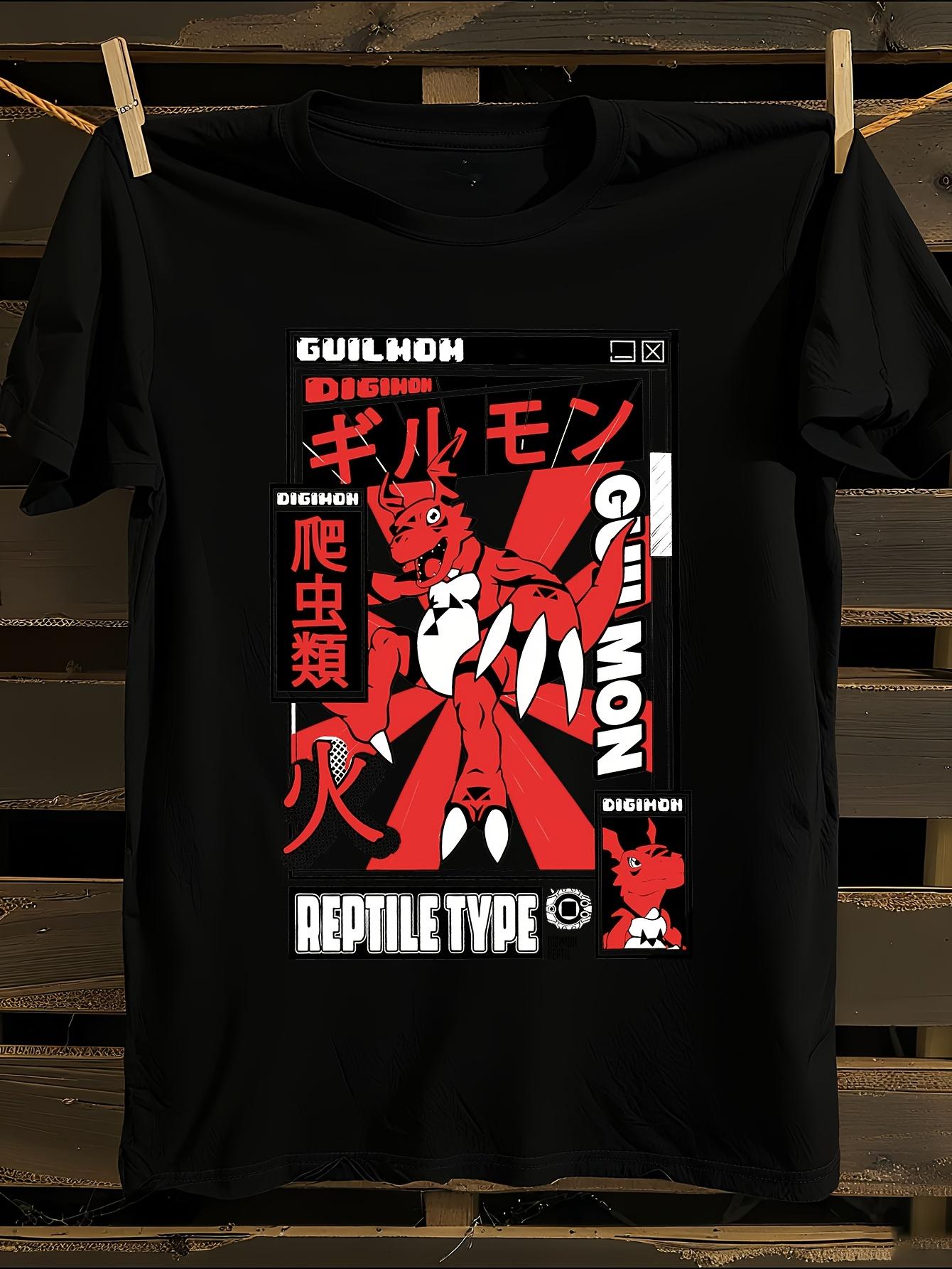 Guilmon Digimon Anime Tshirt Anime Tshirt M