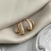 New Temperament Retro Enamel Drop Glaze Stud Earrings for Men Women Gold Tone Fashion Simple Daily Wear Jewelry Accessories Gift