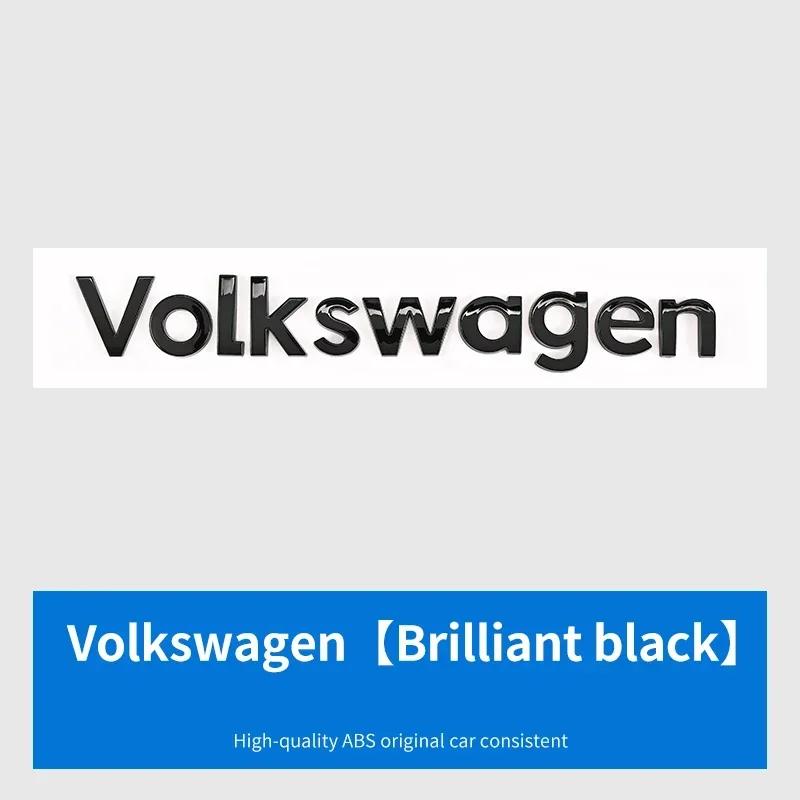 For VW For Volkswagen GTI/CC/V6/V8/Caddy/Jetta/Lavida specific ABS plastic trunk badge sticker silver black decorative label w