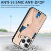 For iPhone 16 Pro Case K-Shaped Kickstand Leather+PC+TPU Phone Cover