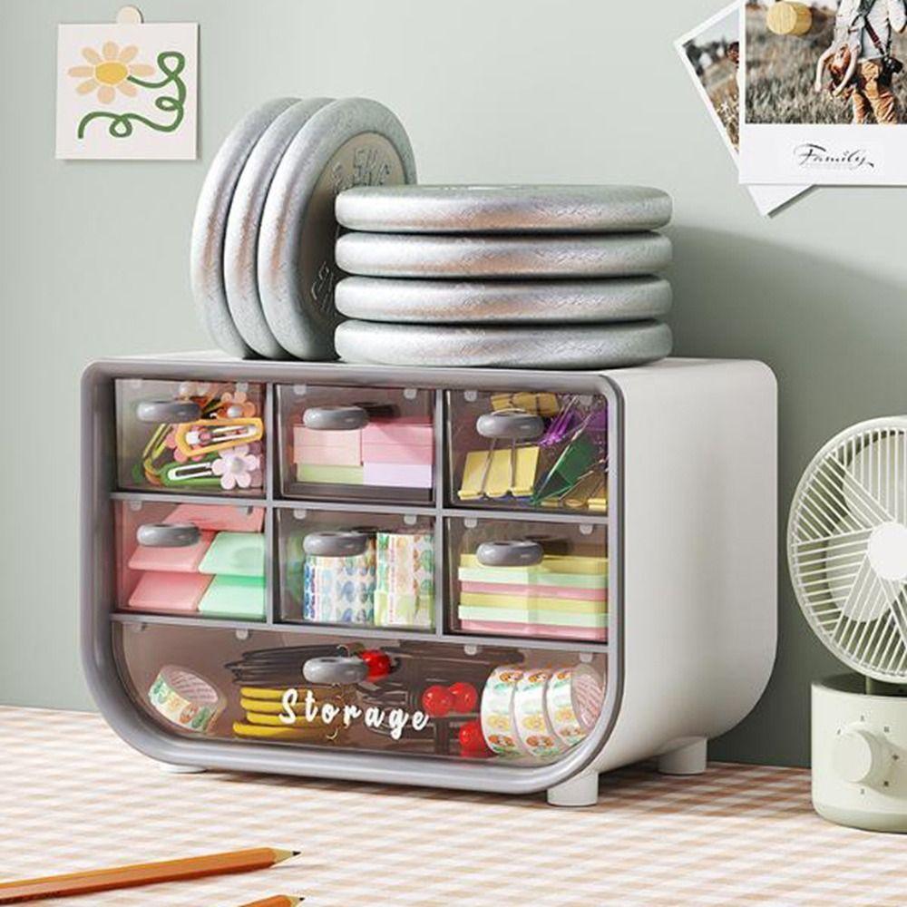 Large Capacity Makeup Storage Box Plastic Makeup Cosmetics Organizer Bedroom