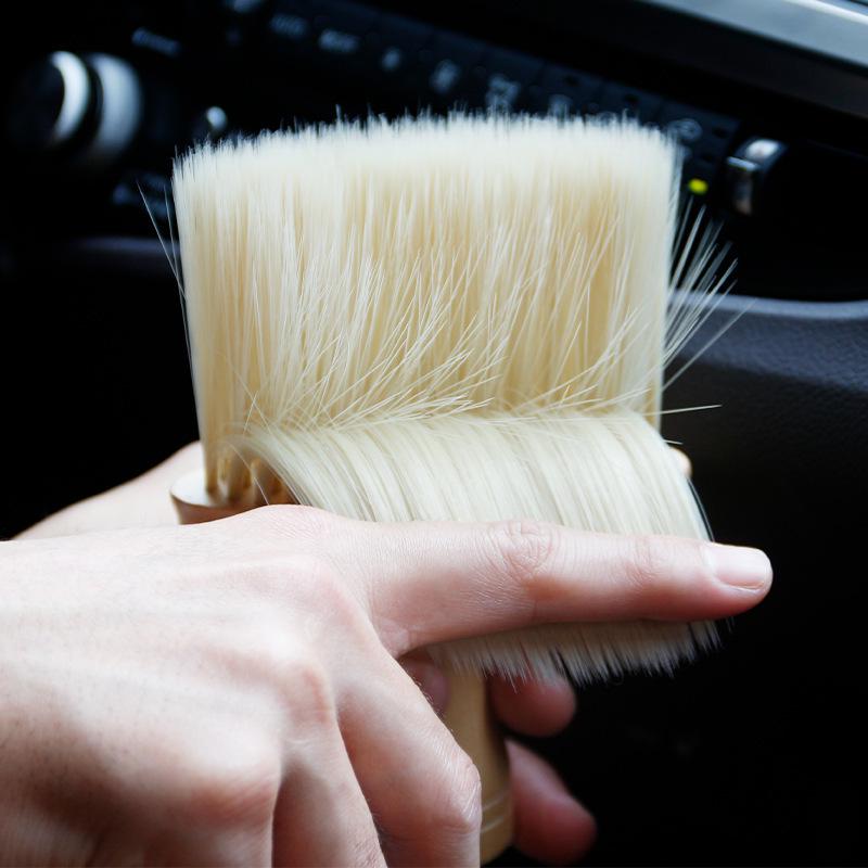 Multi-Purpose Soft Bristle Cleaning Brush for Car Vents, Seats, and Keyboards