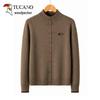 Women's Solid Color Mock Neck Pullover Knit Sweater