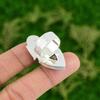 Natural Labradorite Promise Skull And Bone Adjustable Ring 925 Silver For Girls