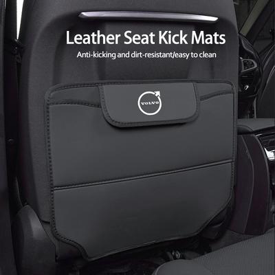 Car Seat Anti Kick Pad Car Interior For V60 V40 XC90 S60 C30 Olestar AWD Scratch Dirt Resistant Seat Backrest Leather Mat