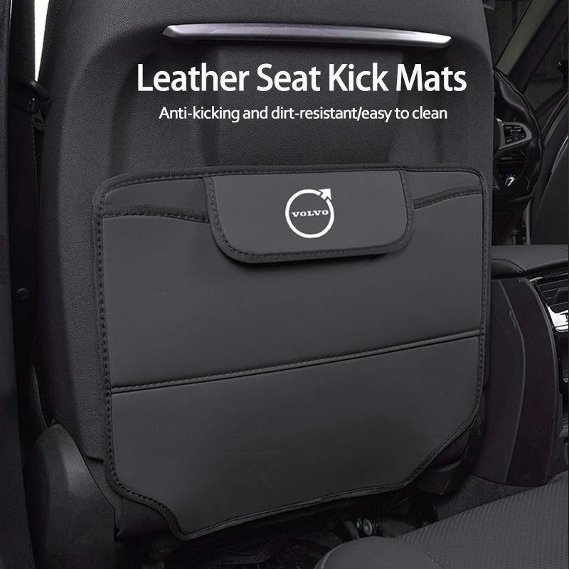 Car Seat Anti Kick Pad Car Interior For Volvo V60 V40 XC90 S60 C30 Olestar AWD Scratch Dirt Resistant Seat Backrest Leather Mat