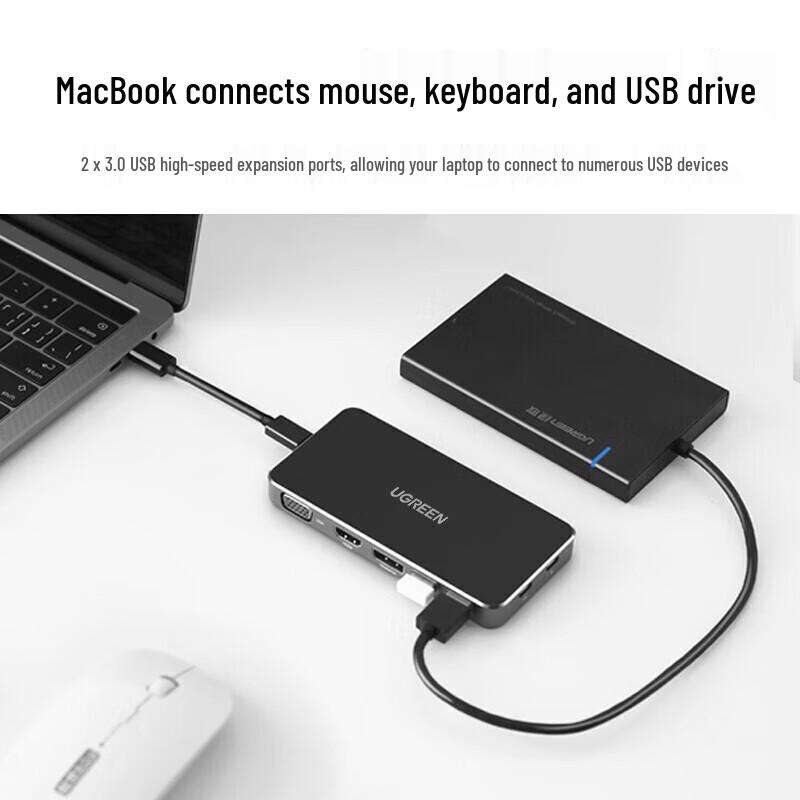 UGREEN USB-C to HDMI VGA DP Adapter