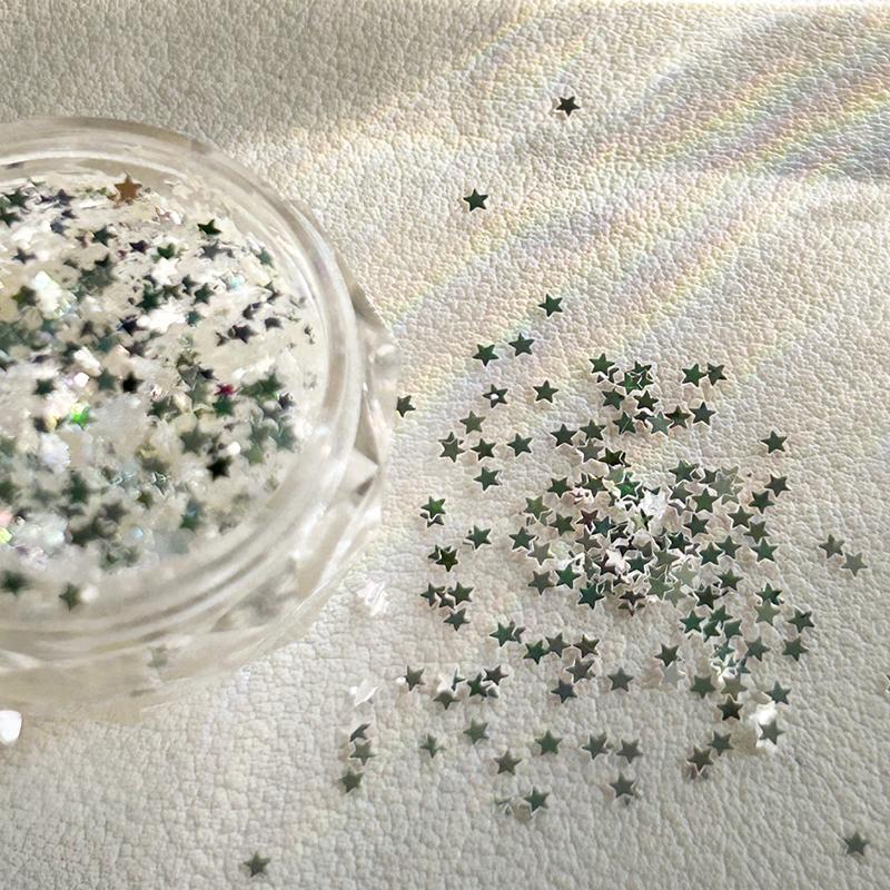 Mini Sparkling Circle Glitter Nail Decoration Wave Dot Retro Simple Style Black Gold Laser Nail Art DIY Accessories