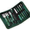 Professional Manicure & Pedicure Set - Stainless Steel Nail Care Kit with Leather Case, Facial Tools & Callus Remover,